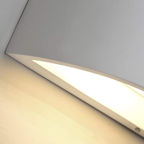 Modern Wall Sconce Set of 2 LED Wall Lamp 7W Warm White