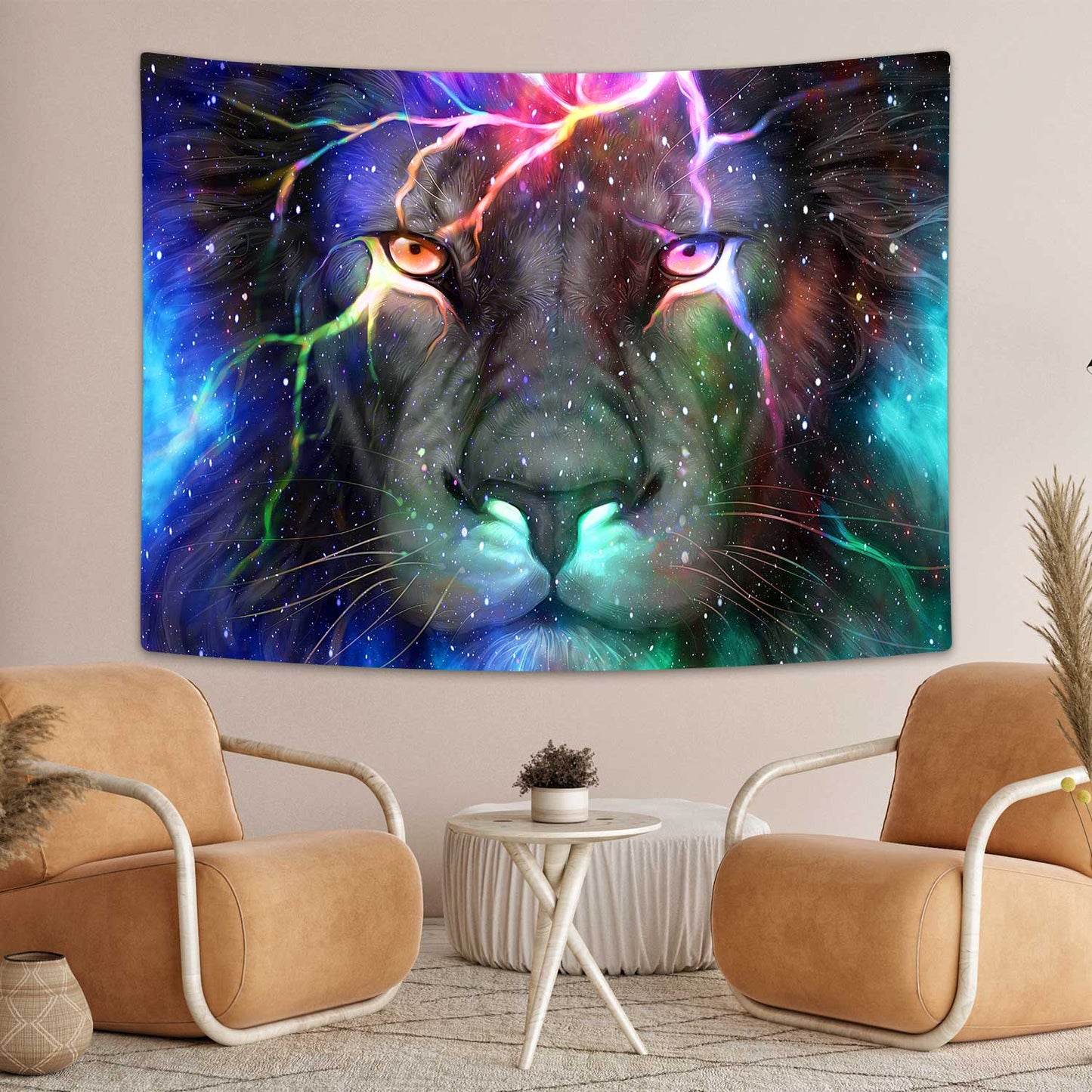 Cool Lion Tapestry for Wall Decoration