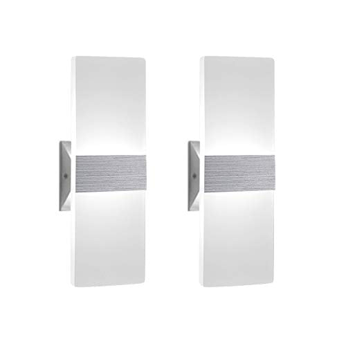 Modern Wall Sconce 12W, Set of 2 LED Wall Lamp