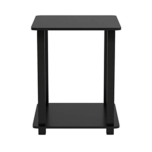 Simplistic End Table, Espresso/Black