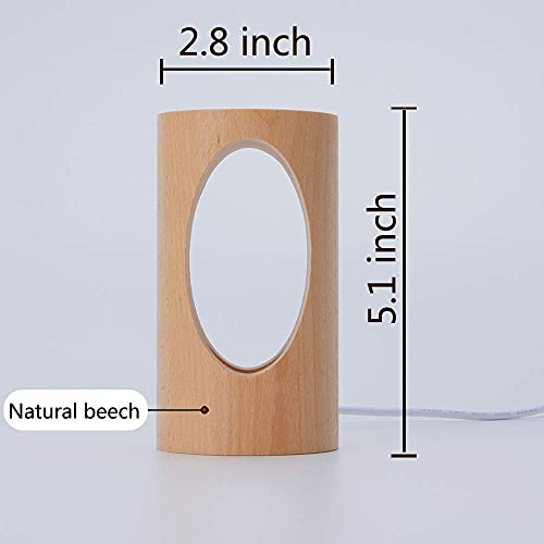 LED Wood Desk Lam,  Creative Home Decor Table Lamp