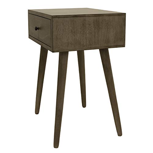 Century One Drawer Side Table Wood