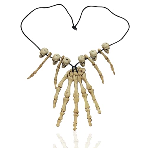 Bone Necklace Skeleton Necklace Skull Necklace Bone Jewelry Voodoo Necklace Caveman Necklace Cavewoman