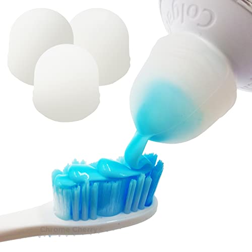 3-Pack Self-Closing Toothpaste Caps