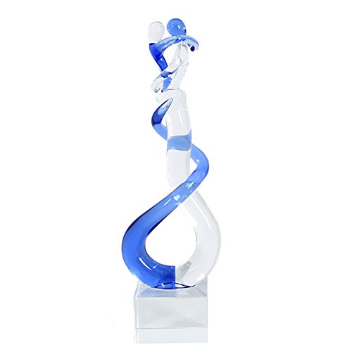 Hand Blown Glass Couple Figurine