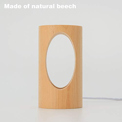 LED Wood Desk Lam,  Creative Home Decor Table Lamp