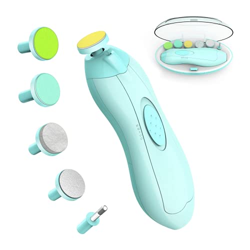 Electric Baby Nail Filer & Baby Nail Clippers w/ Light Set