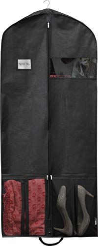 Heavy Duty Garment Bag w/Pocket for Dresses, Coats