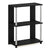 3-Tier Bookcase/Bookshelf/Display Rack w/ Stainless Steel Tubes