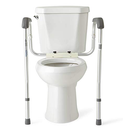 Safety Frame for Toilet with Easy Installation, Height Adjustable Legs, Bathroom Safety