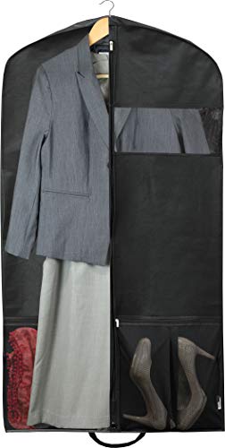 Heavy Duty Garment Bag w/Pocket for Dresses, Coats