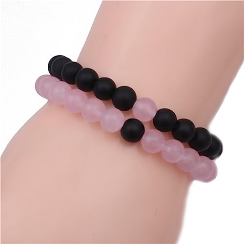 Beads Bangle Stretch Stone Beads Bracelets Friendship Couples Gifts