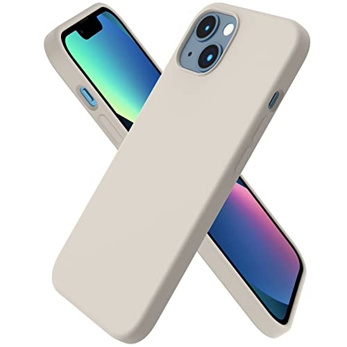 Compatible with iPhone 13 Case 6.1, Slim Liquid Silicone 3 Layers Full Covered Soft Gel Rubber Case Cover