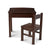 Wooden Lift-Top Desk & Chair for Kids - Espresso