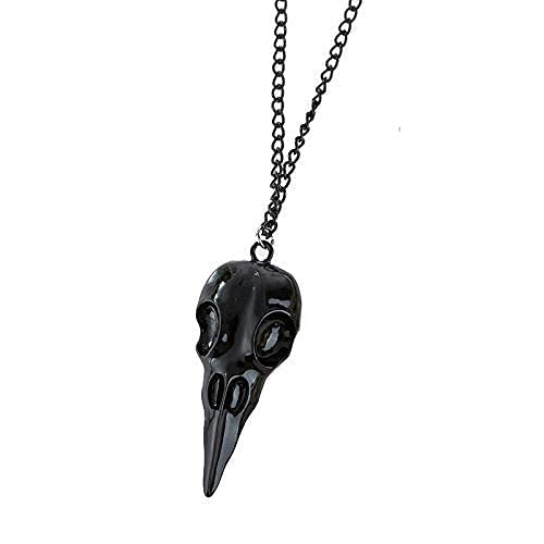 Punk Hip Hop Metal Crow Skull Necklace. For Men/Women