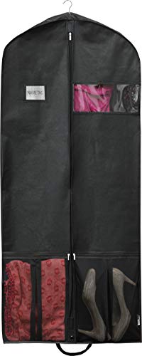 Heavy Duty Garment Bag w/Pocket for Dresses, Coats