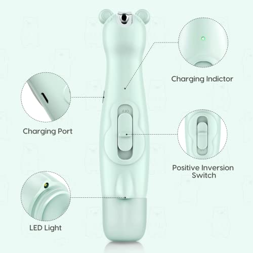 Electric Baby Nail Filer & Baby Nail Clippers w/ Light Set