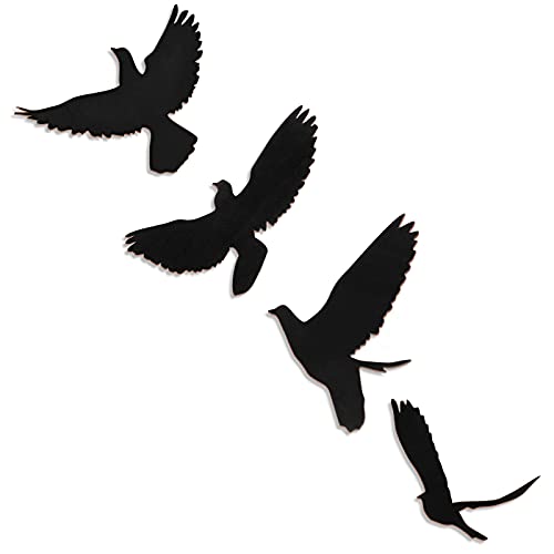 4 Pcs Flying Bird Wall Sculptures Home Decoration