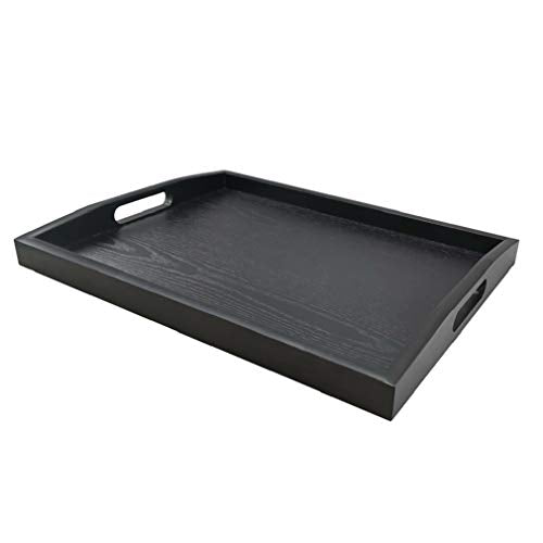 Black Serving Tray with Handle