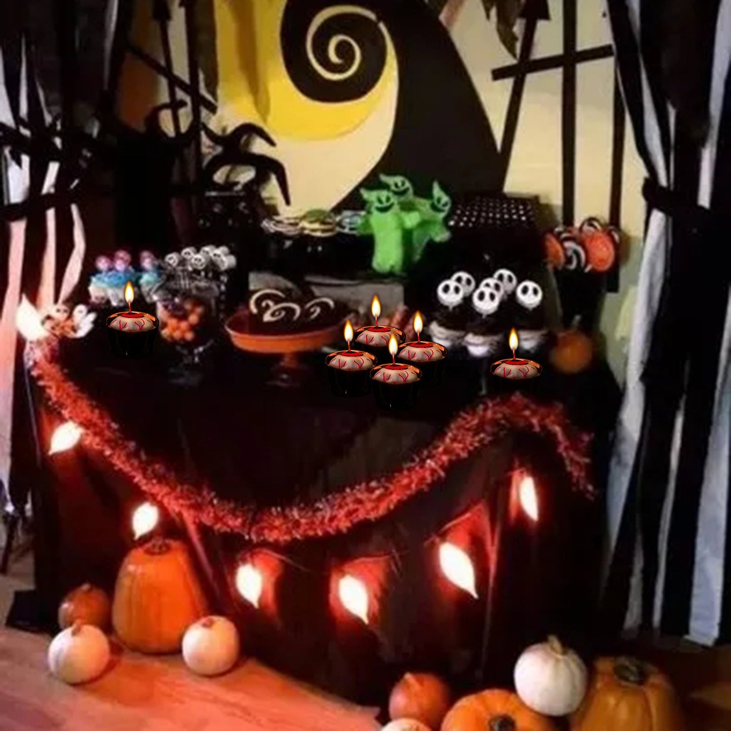 Eyeball Floating Halloween Candles for  Party Decoration