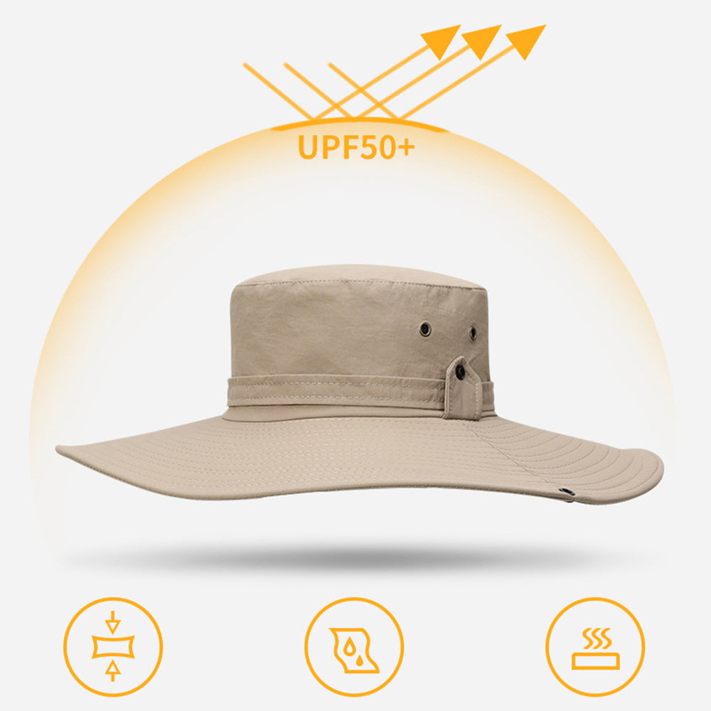 Sun Hat for Men/Women, Wide Brim Bucket Hat Waterproof Breathable