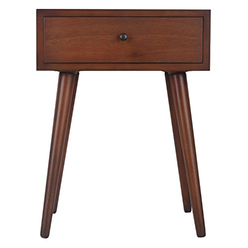 Century One Drawer Side Table Wood