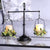 Farmhouse Scale Candleholder -Unique Centerpiece Stand w/ Vintage Style