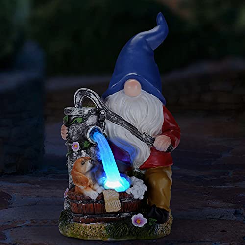 Garden Gnomes Outdoor Solar Figurine Lawn Patio Yard Funny Large Decor