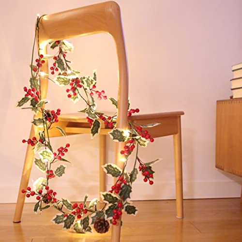 6FT Lighted Christmas Garland Battery Operated