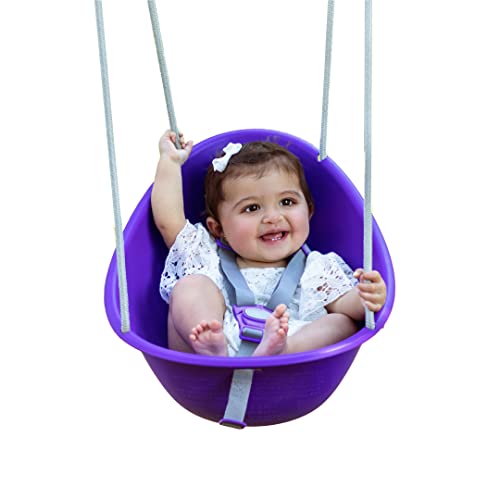 Your Child's First Swing w/ Blister Free Rope & 3-Point Safety Harness