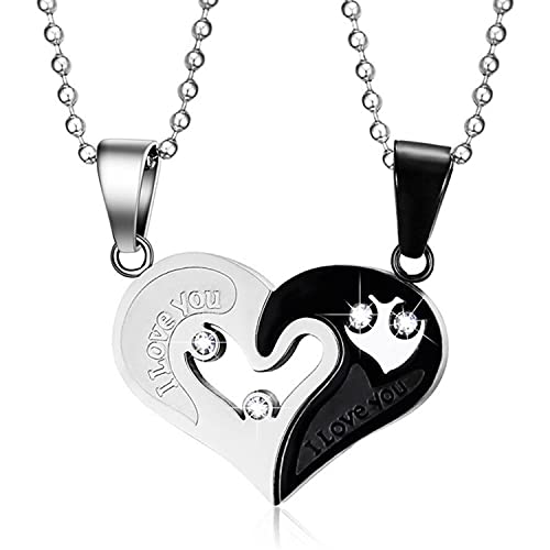 Matching Couples Necklace Titanium Stainless Steel