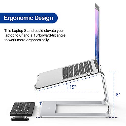 Ergonomic Detachable Stand Compatible w/ 15.6" Laptops