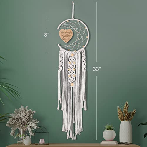 Mothers Day Gift Dream Catcher w/  Warm Heart Pendant Message