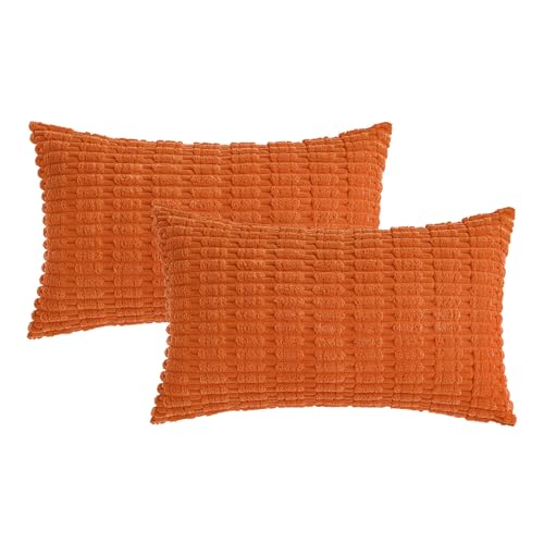 Pack of 2 Decorative Fall Throw Pillow Covers 18x18 Inch Pillow for Sofa Living Room Couch Bed