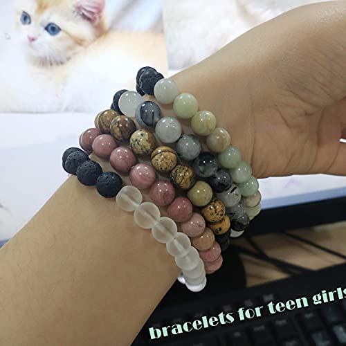 Beaded Bracelets for Men/Women Set Healing Crystal Bead  Bracelets