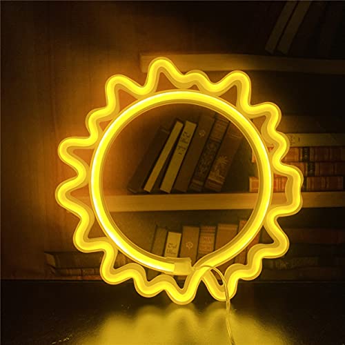 Sun Neon Led Signs w/ USB or Battery Operated for Home Decoration