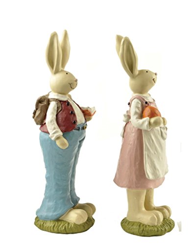 6.1" Easter Bunnies Hand Painted