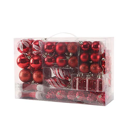 76ct Christmas Tree Balls Ornaments Set