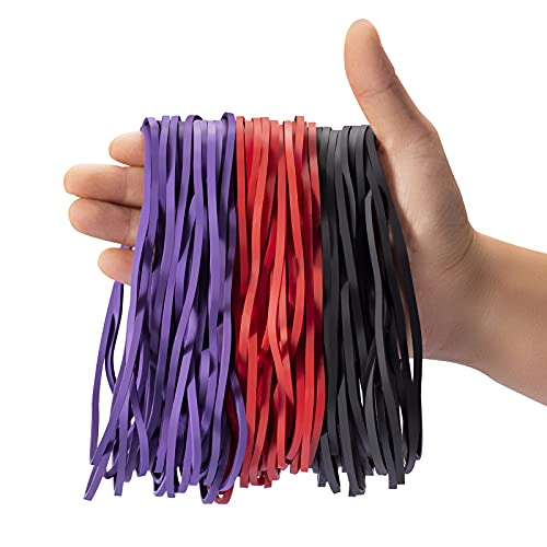 120 PCS Large Rubber Bands, 3 Color, Big Rubber Bands