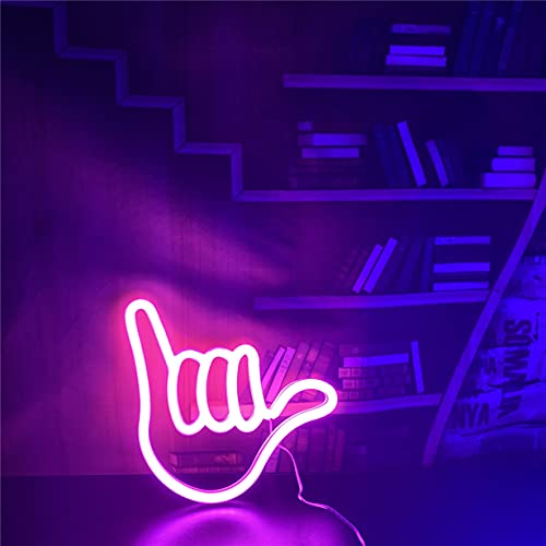 Hand Shape Finger Neon Sign Lights Decorative Neon Light USB or Battery Operated