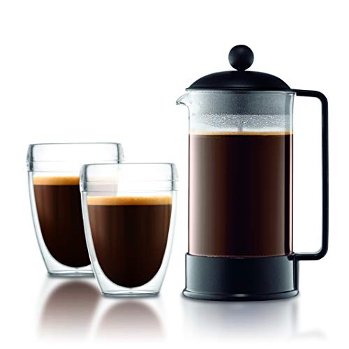 French Press Coffee and Tea Maker, Black