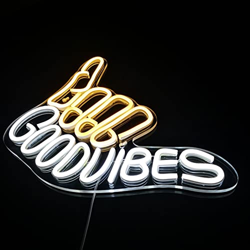 Good Vibes Neon Sign Light for Wall Decoration