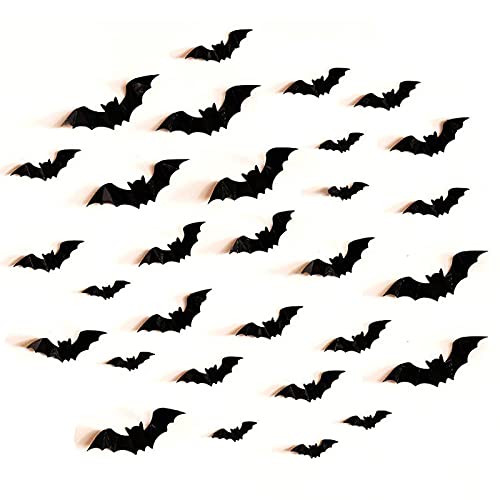 128pcs 3D Bats Stickers Halloween Decoration