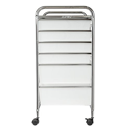 Rolling Storage Cart & Organizer w/ 12 Plastic Drawers