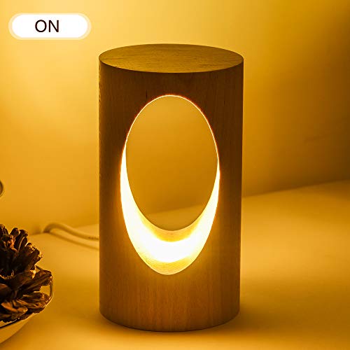 LED Wood Desk Lam,  Creative Home Decor Table Lamp