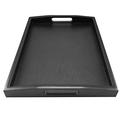 Black Serving Tray with Handle