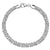 Sterling Silver Byzantine Bracelet for Women, Handmade in Italy (Length 8 Inches)