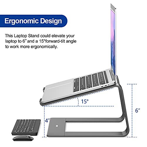 Ergonomic Detachable Stand Compatible w/ 15.6" Laptops