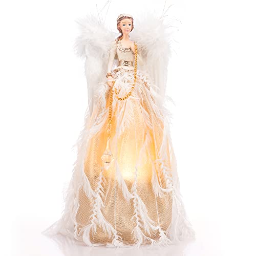 11.8 inch Pre-Lit Luxury Angel Figurines