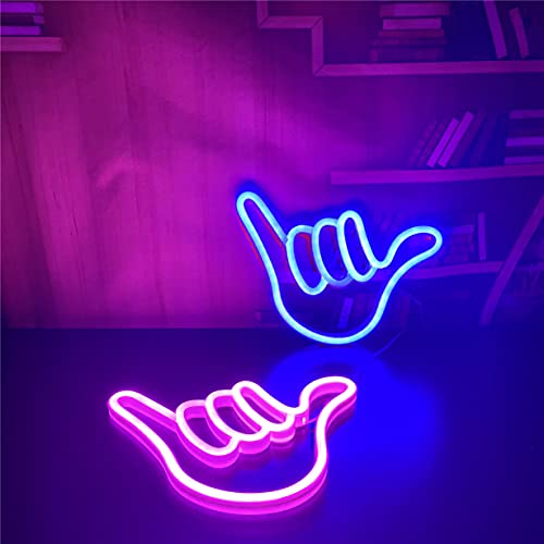 Hand Shape Finger Neon Sign Lights Decorative Neon Light USB or Battery Operated